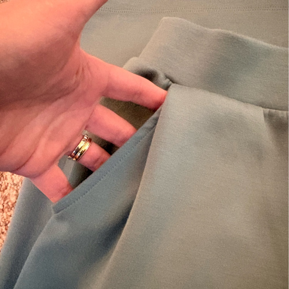 Zella Seafoam Green Wide Leg Pants - Picture 6 of 7
